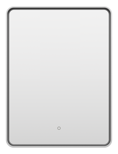 Зеркало с подсветкой Brevita Mercury MER-Rett6-060/80-platinum 60х80 подвесное - фото 2