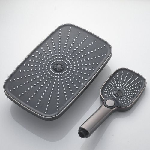 Душевая стойка Shevanik S6236T настенная цвет оружейная сталь - фото 4