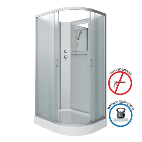 Душевая кабина Niagara Classic 33121423LBK 120х80 асимметричная без крыши ориентация левая - фото 2