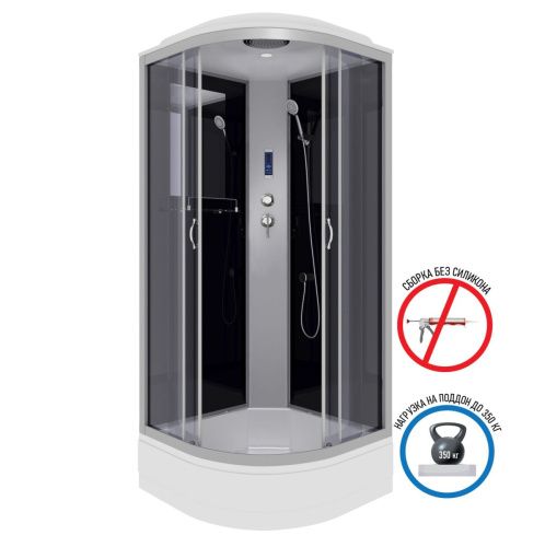 Душевая кабина Niagara Classic 35031434P 80х80 четверть круга с крышей ориентация универсальная - фото 2