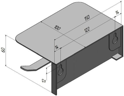 Бумагодержатель Aquanet Магнум 00336613 - фото 4