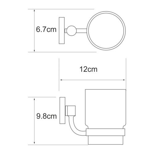 Стакан для зубных щеток WasserKRAFT 6228 - фото 4