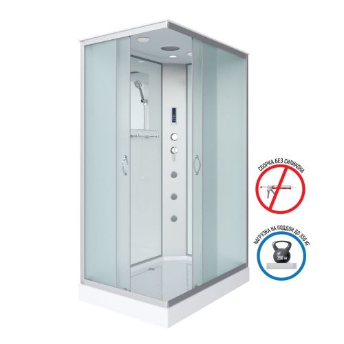 Душевая кабина Niagara Classic 432853QF 120х80 прямоугольная с крышей ориентация универсальная - фото 2