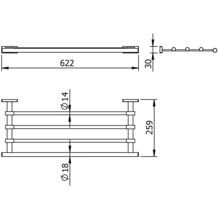 Полка Langberger ALSTER 10903B