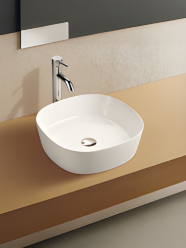 Раковина из сантехнического фаянса WeltWasser WW SK 10000003841 40х40 подвесная цвет белый без отверстий под смеситель - фото 2