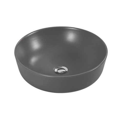 Раковина из сантехнического фарфора Aquatek ЕВРОПА AQ5558-MG 40х40 накладная цвет серый без отверстий под смеситель - фото 2