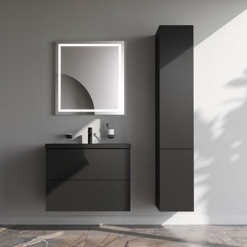 Тумба под раковину Am.Pm Gem M90FHX07522BM 80х40 подвесная цвет черный - фото 5