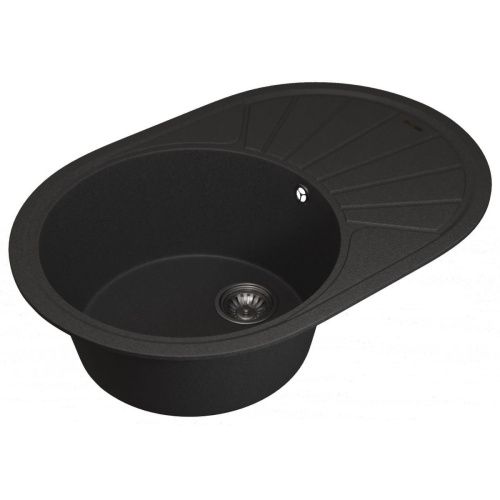 Кухонная мойка Uperwood Quartz Premium UPD-02 3910202107 75х50 цвет черный поверхность матовая - фото 2