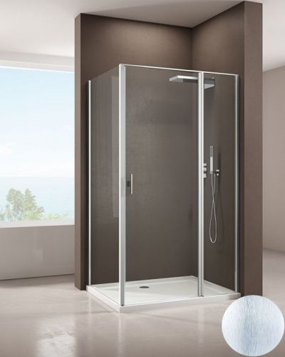 Душевой уголок Allen Brau Priority 3.31038.BA + 3.31047.BA 160х100 стекло прозрачное профиль серебро без поддона - фото 2
