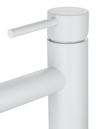 Смеситель для раковины Wonzon & Woghand WW-H1064-MW на столешницу белый - фото 4