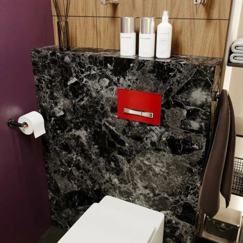 Клавиша смыва механическая Lavinia Boho RelFix 3805005R цвет хром/красный - фото 4