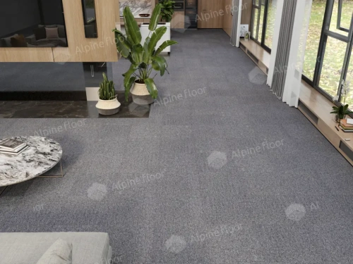 Ковровая плитка Alpine Floor Huron 402-3 Манитулин толщина 0.6 см 33 класс 500х500 - фото 2