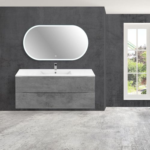 Тумба под раковину Vincea Mia VMC-2MC120BT 120х50 подвесная цвет серый