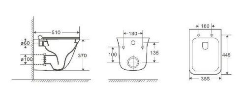 Унитаз подвесной WeltWasser 10000003669 белый с сиденьем микролифт безободковый душевой смыв - фото 2