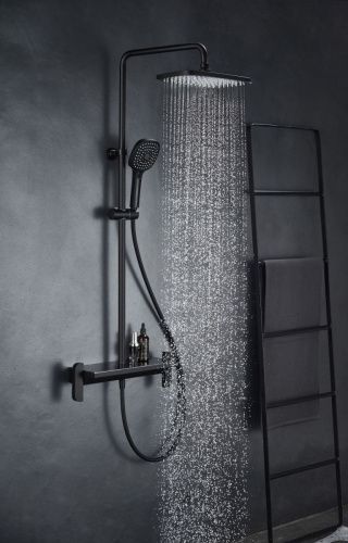 Душевая стойка Savol SK-H3145H настенная цвет черный - фото 3