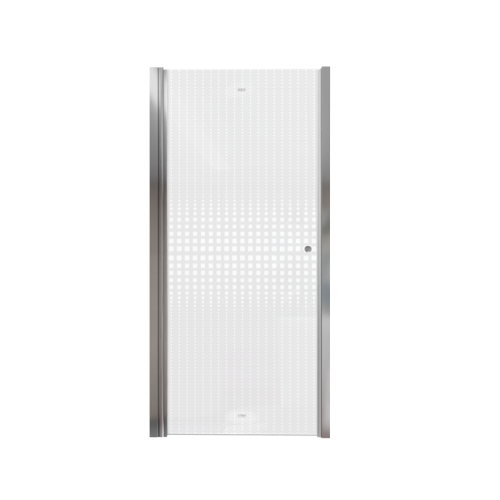 Душевая дверь Parly DE90 90х185 стекло с рисунком профиль хром