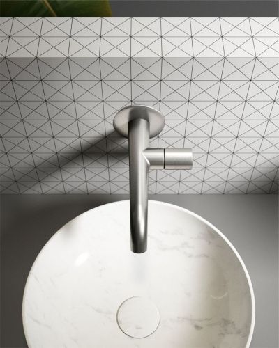 Смеситель для раковины AltroBagno Bilancia AltroBagnoBilancia010801Ni встраиваемый в стену никель - фото 3