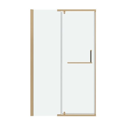 Душевая дверь Grossman Pragma 100.K33.03.120.32.00 120х195 стекло прозрачное профиль золото