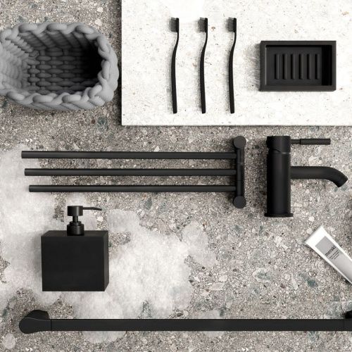 Смеситель Wasserkraft Gollach 3300 3305 на раковину черный - фото 4