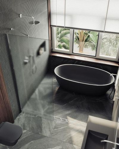 Душевая перегородка Maybah Glass MGD-1357-5ш 100х195 стекло тонированное профиль хром - фото 2