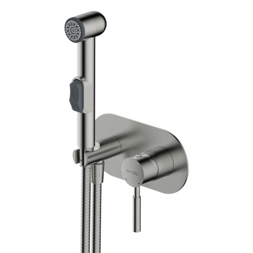 Гигиенический душ со смесителем Wasserkraft Wern 4200 4238 никель - фото 3