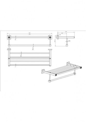 Полка CeramaLux Venezia 88610-1 - фото 2