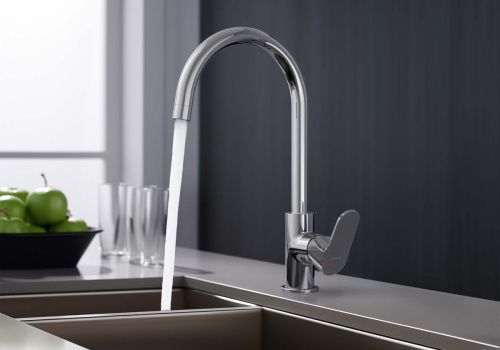 Смеситель для кухни Aquatek ОБЕРОН AQ1282CR на мойку хром - фото 5