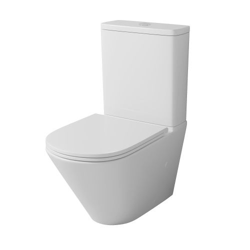 Унитаз напольный с бачком Grossman Торнадо GR-4449SQ белый с сиденьем микролифт безободковый смыв торнадо