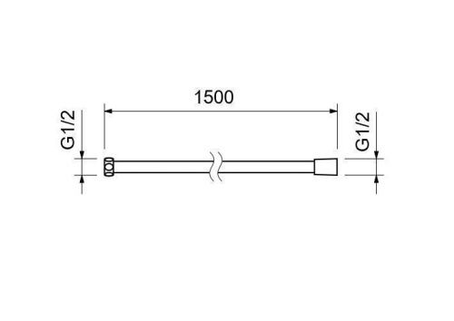 Душевой шланг Aquatek AQ2105MB черный - фото 4