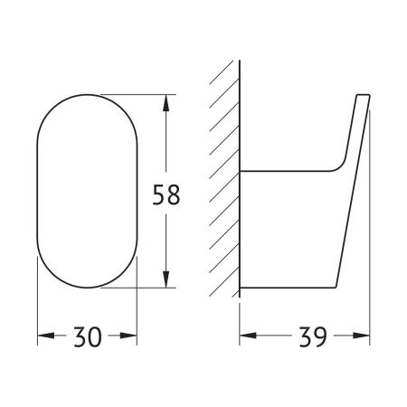 Крючок Artwelle SCHWARZ 7715