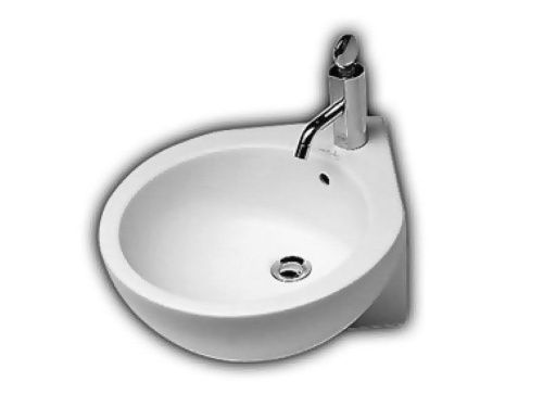 Раковина из сантехнического фаянса Hatria YOU&ME Y0H601 50х50 подвесная цвет белый