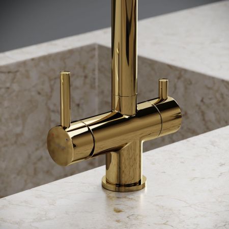 Смеситель для кухни Sancos Foster SC4014ZG на мойку золото