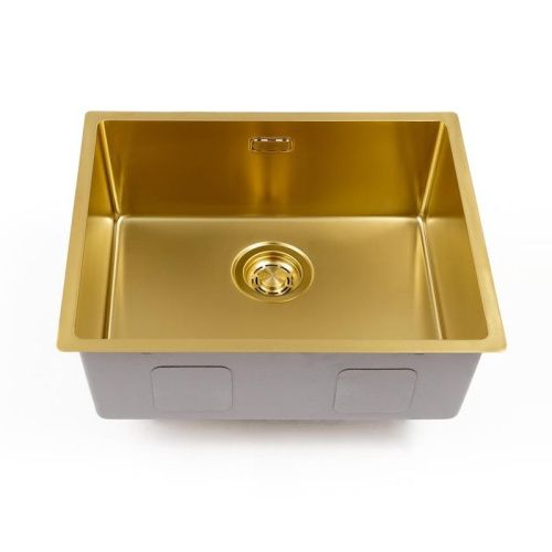 Кухонная мойка Grandex Aqua 5011361 55х45 цвет золото поверхность матовая - фото 2