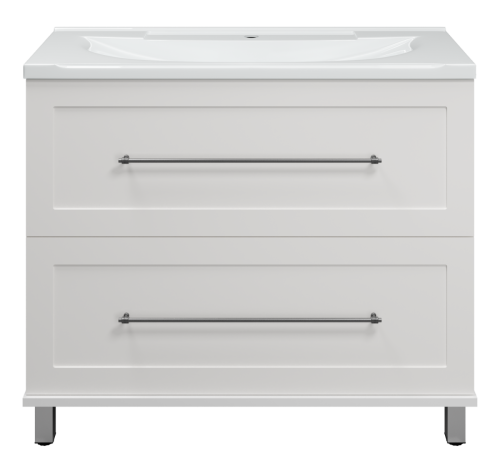 Тумба под раковину Misty Марта П-Мрт07100-011Пр 100х40 напольная цвет белый - фото 2