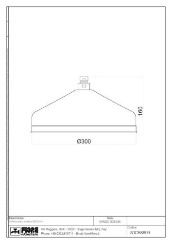Верхний душ Fiore 30OO8609 30х30 золото - фото 2