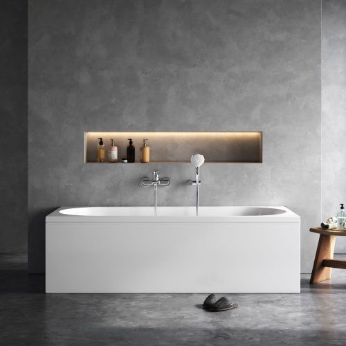 Ванна акриловая Am.Pm X-Joy W94A-180-080W-A 180х80 пристенная прямоугольная без каркаса - фото 4