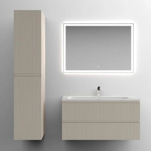 Тумба под раковину Sancos SNOB T SNT100CE 100х40 подвесная цвет бежевый - фото 4