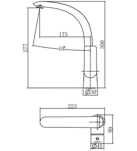 Смеситель для кухни Aquanet Arctic AF520-41СW на мойку белый/хром - фото 3