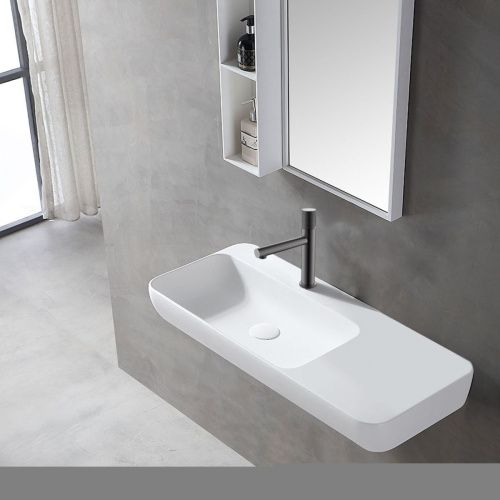 Смеситель Vincea Groove VBF-4G1GM на раковину вороненая сталь - фото 3