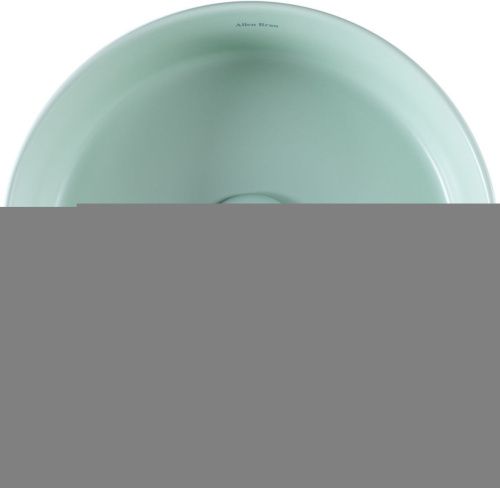 Раковина керамическая Allen Brau Fantasy 4.11032.MT 40х40 накладная цвет зеленый без отверстий под смеситель - фото 2