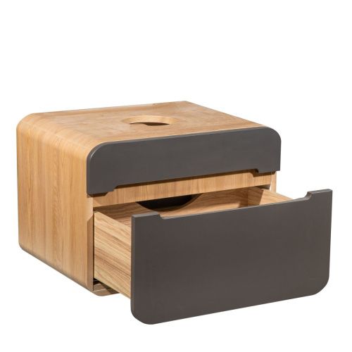 Тумба под раковину Runo Ницца 00-00002123 60х50 подвесная цвет коричневый - фото 2