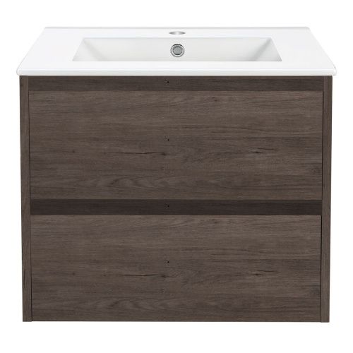 Тумба под раковину Vincea Gio VMC-2G600RO 60х50 подвесная цвет коричневый - фото 5