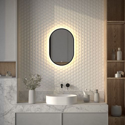 Зеркало с подсветкой Defesto AURA DF 2931S 40х60 подвесное - фото 3