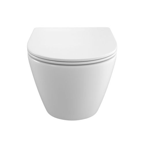 Унитаз подвесной BelBagno UNO BB5177CH-TOR/SC белый с сиденьем микролифт безободковый смыв торнадо - фото 5