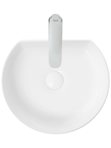 Раковина из сантехнического фаянса WeltWasser WW SK 10000004569 40 см накладная цвет белый 1 отверстие под смеситель - фото 3