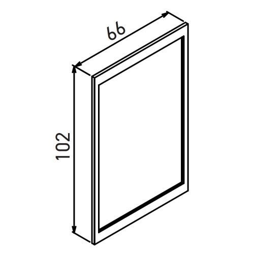 Зеркало Orka Lodi 3008133 70х100 - фото 2