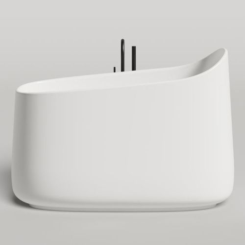 Ванна из литьевго мрамора Salini ORIENTE 1043101MF 140х80 отдельностоящая асимметричная - фото 2