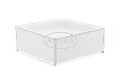 Душевой поддон стальной ВИЗ ANTIKA APS-92101 90х90 белый