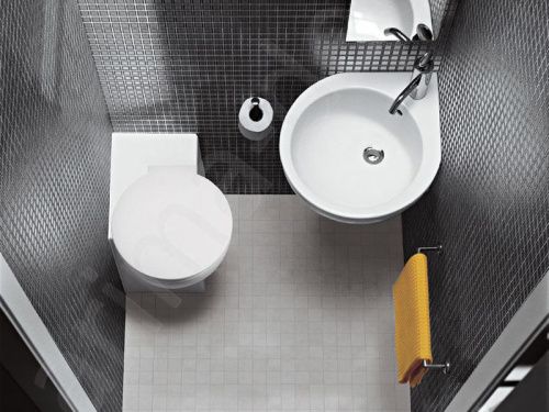 Раковина из сантехнического фаянса Hatria YOU&ME Y0H601 50х50 подвесная цвет белый - фото 2