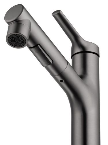 Смеситель Wonzon & Woghand WW-A40862-BGG на раковину серый - фото 4